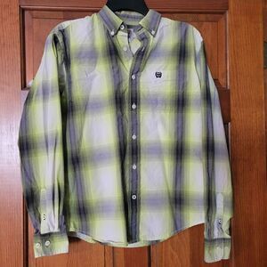 Boys Youth Size XL 14 CINCH long sleeve button down top